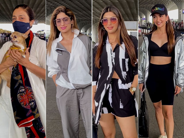 Airport Traffic: Tabu, Kriti Kharbanda, Shamita Shetty And Akanksha Puri