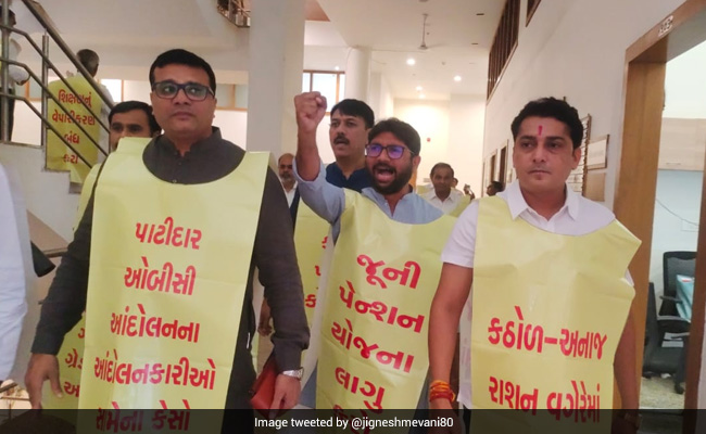 Jignesh Mevani, 14 Congress MLAs Suspended For A Day From Gujarat Assembly