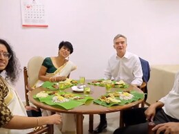 British High Commissioner To India Enjoyed Onam Sadhya In Delhi; Shared Video British High Commissioner To India Enjoyed Onam Sadhya In Delhi; Shared Video