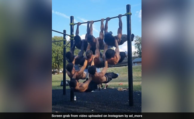 Viral Video: "Anti-Gravity Gang" Forming A Front Lever Pyramid Leaves Internet Amazed