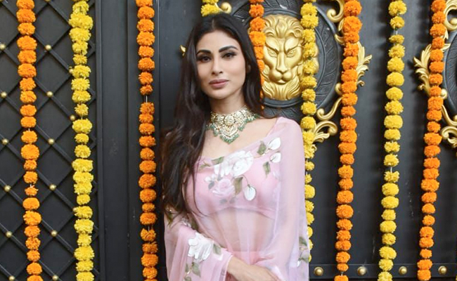Mouni Roy Blossoms With Grace For The Festive Season In A Beautiful Floral Lehenga