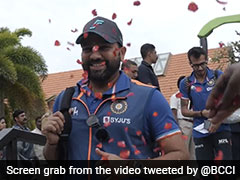 Watch: A Rose Petal Welcome For Team India In Thiruvananthapuram Ahead Of 1st T20I vs South Africa