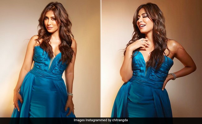 Chitrangda Singh In A Bright Blue Gown Has Our Blue Tick Of Approval