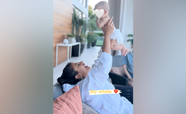 Priyanka Chopra Plays With Her Daughter Malti Marie In This New Pic, Calls Her "My Whole Heart"
