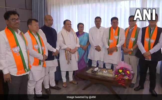 5 Manipur Lawmakers From Nitish Kumar's JDU Formally Join BJP