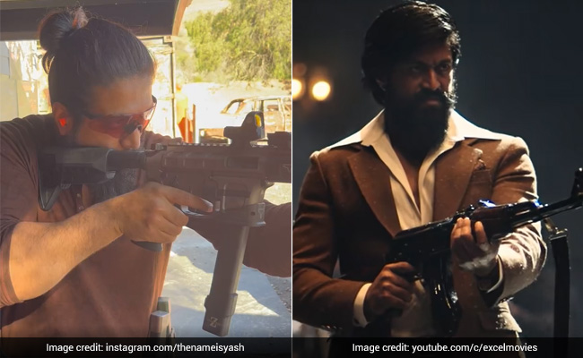 'रॉकी भाई' ने रियल लाइफ में दिखाया अपनी बंदूक का जलवा, हर एक पर लगाया शानदार निशाना