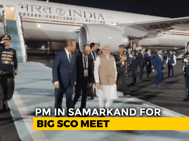 PM Modi Lands In Uzbekistan, To Meet Putin Tomorrow