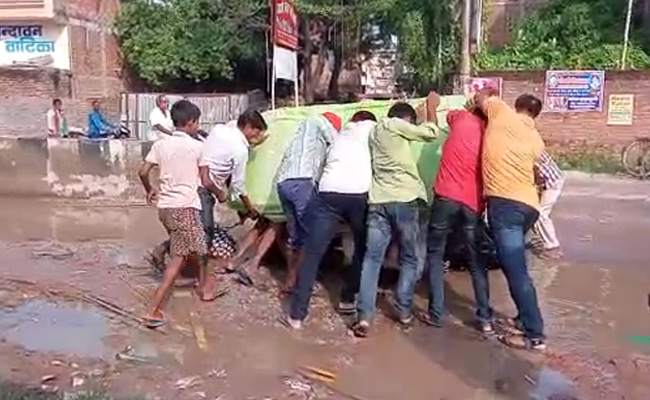 Watch: UP Man Was Complaining About Potholes. Moments Later, Proved Right