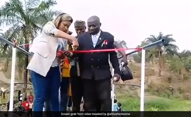 Watch: Bridge Collapses In Congo During Inauguration