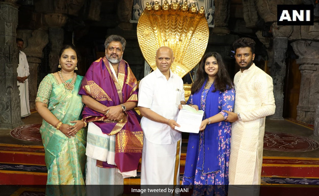 Muslim Couple From Chennai Donates Rs 1 Crore To Tirupati Temple
