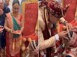 दुल्हन की मांग भरने से पहले दूल्हे की इस हरकत को देख सास के उड़े तोते दुल्हन की मांग भरने से पहले दूल्हे की इस हरकत को देख सास के उड़े तोते