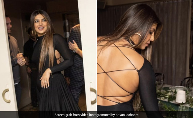 Priyanka Chopra's Rs 2 Lakh Black Dress To Play Dinner Date Host Screams Party From The Back