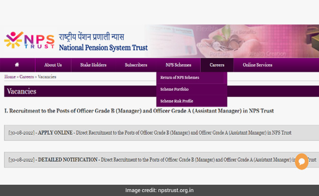 NPS Recruitment 2022: राष्ट्रीय पेंसन प्रणाली न्यास में हो रही डायरेक्ट भर्ती, ग्रेजुएट्स कर सकते हैं अप्लाई