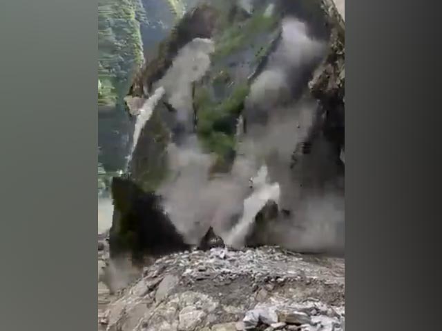 Watch: Parts Of Hill Crashes In Massive Landslide In Uttarakhand