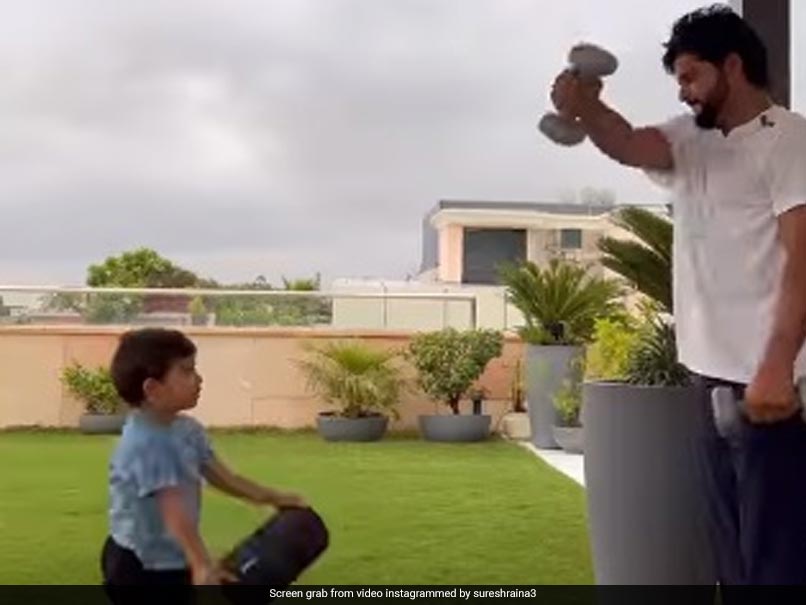Watch: Suresh Raina's "Gym Buddy" Is The Most Adorable One