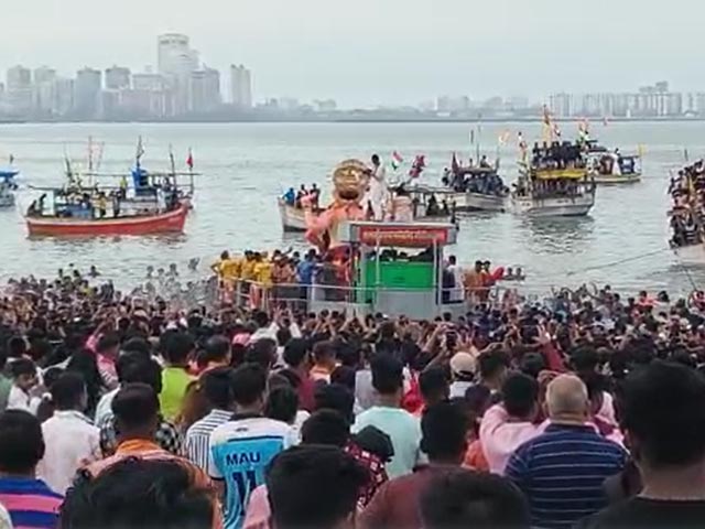 Ganesh Visarjan Continues Across Country