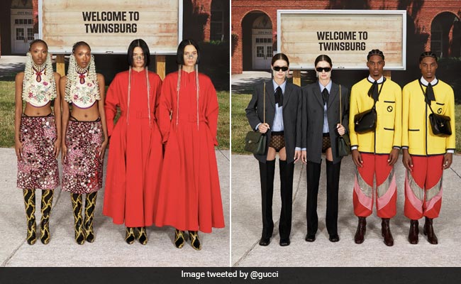Gucci's 68 Pairs Of Identical Twins Steal Show At Milan Fashion Week