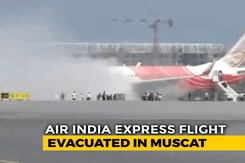 Air India Express Plane Catches Fire At Muscat Airport, Passengers Safe Air India Express Plane Catches Fire At Muscat Airport, Passengers Safe