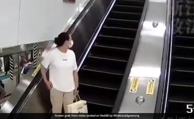 Video: They Used Escalator As Conveyor Belt. It Almost Killed A Woman