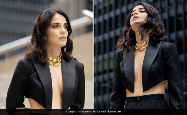Radhika Madan In An Edgy Black Pantsuit Should Come With A Warning