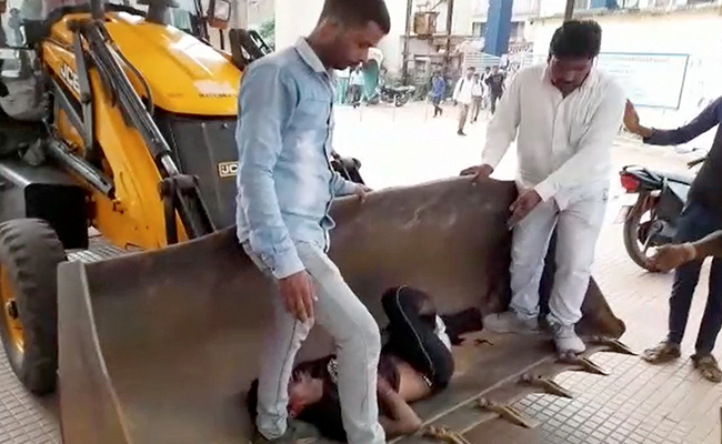 Watch: Bulldozer Used To Move Madhya Pradesh Man, Ambulance Unavailable