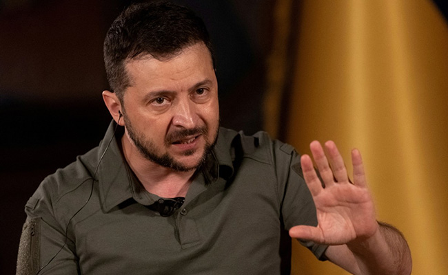Volodymyr Zelenksy Calls Russia "Bloodthirsty Scum" After Zaporizhzhia Strike