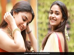 Onam 2022: Keerthy Suresh Rings The Spirit Of Onam In A Ivory And Gold <i>Kasavu</i> Saree Onam 2022: Keerthy Suresh Rings The Spirit Of Onam In A Ivory And Gold <i>Kasavu</i> Saree