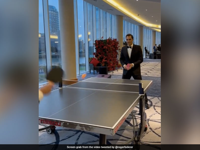 Watch: Ahead Of Laver Cup, Roger Federer Plays Table Tennis In Tuxedo