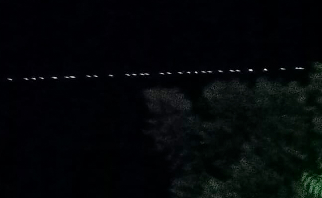 Mysterious Moving Train Of Lights Seen In UP's Skies, Internet Baffled