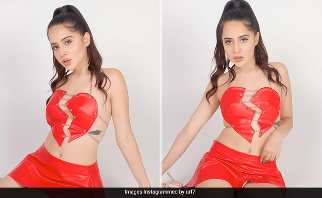 Urfi Javed Is Breaking Hearts And Screens In Her Fiery Red Co-Ord Set