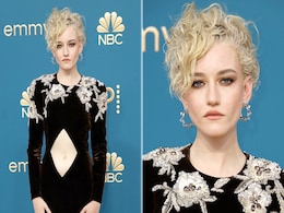 Julia Garner's Velvet Gucci Dress With Floral Work Has The Most Unique Cutout Detail For The Emmys 2022 Julia Garner's Velvet Gucci Dress With Floral Work Has The Most Unique Cutout Detail For The Emmys 2022