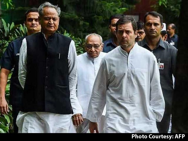 Ashok Gehlot Leads Rajasthan Congress Push For Rahul Gandhi As Party Chief