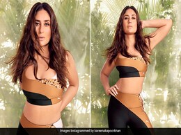 In Her Animal Print Sports Bra And Tights, Kareena Kapoor Makes Fitness Go The Fierce Way In Her Animal Print Sports Bra And Tights, Kareena Kapoor Makes Fitness Go The Fierce Way