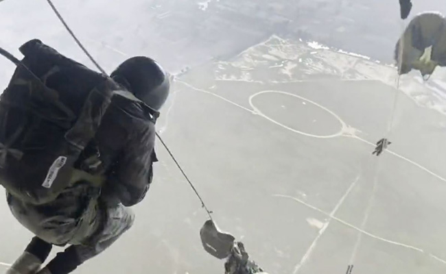 Watch: President's Bodyguards Skydive As Regiment Completes 250 Years