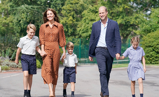 Pics: British Royals Charlotte, George, Louis' First Day Of School