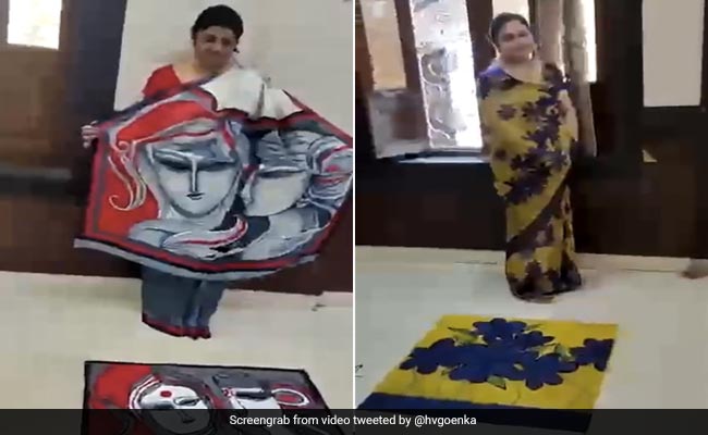 Video: Women Design <i>Rangolis</i> Similar To Their Clothes, Harsh Goenka Calls It "Amazing"
