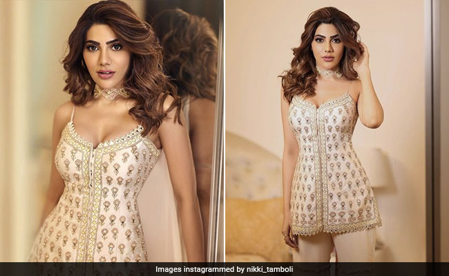 Nikki Tamboli's <i>Sharara</i> Set Is Giving The Right Kind Of Festive Vibes We Need