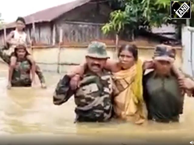 Nagaland's Dimapur Flooded, Rescue Op Carried Out By Security Personnel
