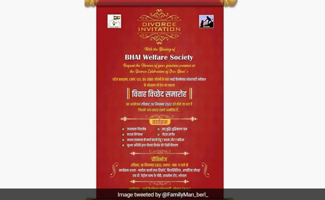 Invite For 'Divorce Celebration' In Bhopal Goes Viral, Event Cancelled After Protests