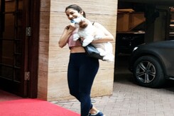Sophie Choudry's Day Out With Her Pet Dog In The City Sophie Choudry's Day Out With Her Pet Dog In The City