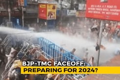 BJP Workers Clash With Cops During Protest March In Kolkata BJP Workers Clash With Cops During Protest March In Kolkata