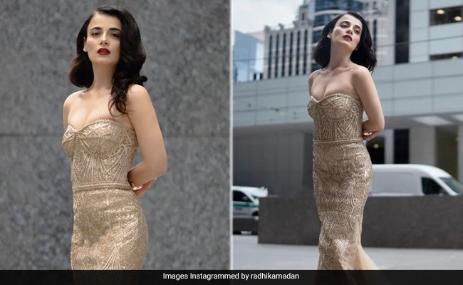 Radhika Madan Raises Toronto's Glam Quotient In A Stunning Golden Gown