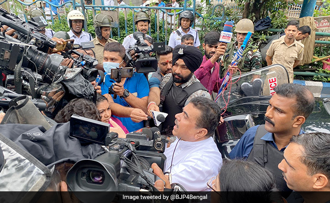 "Don't Touch My Body. I'm Male": BJP Leader's Remark Mocked By Trinamool