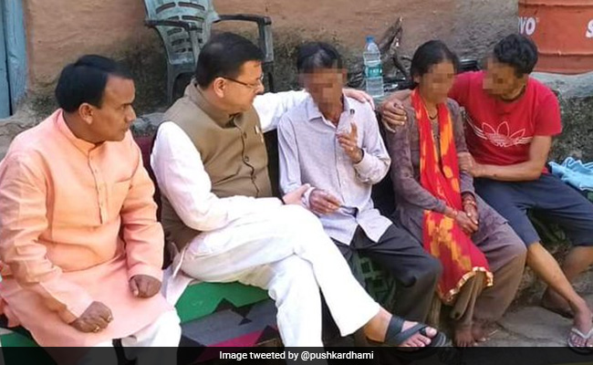 Chief Minister Pushkar Dhami Meets Family Of Murdered Uttarakhand Teen