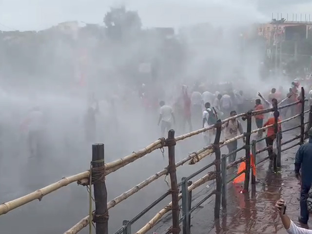 NDTV Ground Report: Tear Gas, Water Cannons At Big BJP Protest In Kolkata