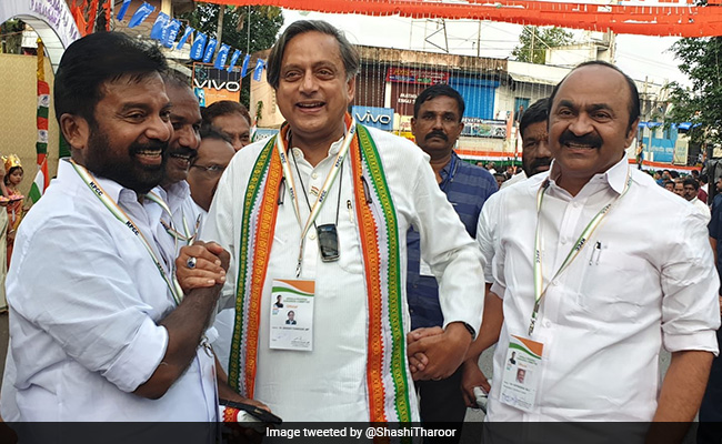 Shashi Tharoor, Pawan Bansal Collect Forms Ahead Of Congress Polls