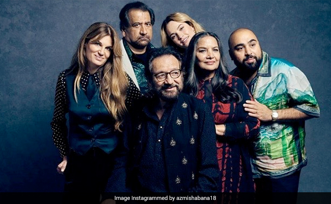 Just Jemima Khan In A Group Pic With Shabana Azmi And Shekhar Kapur