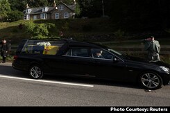 Queen Elizabeth's Coffin Leaves Balmoral Castle Queen Elizabeth's Coffin Leaves Balmoral Castle