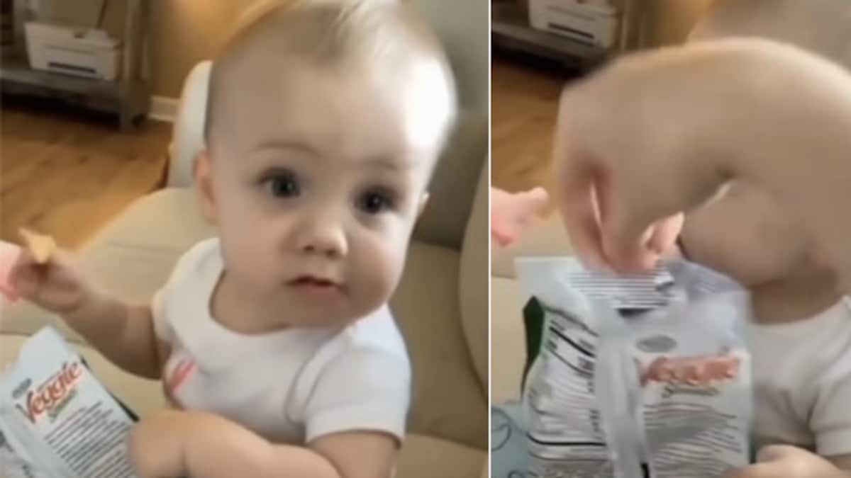 Viral Video Of Baby Snatching Chips Is Too Funny To Miss NDTV Food
