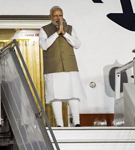 अमेरिका की 'ऐतिहासिक' राजकीय यात्रा के बाद पीएम नरेंद्र मोदी अपनी पहली मिस्र यात्रा के लिए हुए रवाना